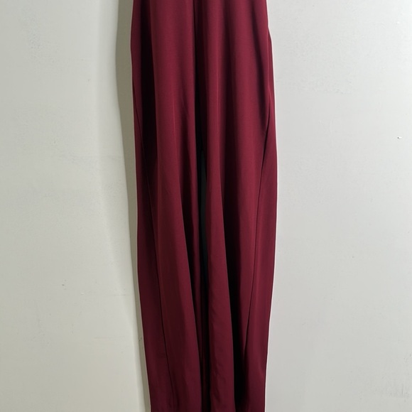 Lulus moments of life wine red healer jumpsuit size small great condition - Picture 6 of 11
